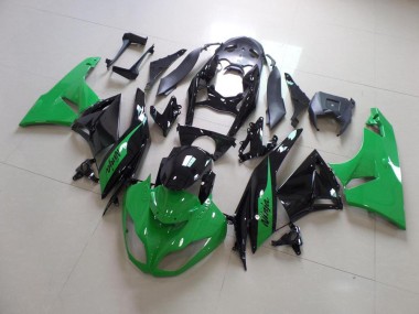 Best 2009-2012 Green and Black Kawasaki ZX6R Motorcycle Bodywork