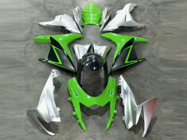 Best 2011-2021 Green Silver Suzuki GSXR 600/750 Motor Fairings Best 2011-2021 Green Silver Suzuki GSXR 600/750 Motor Fairings