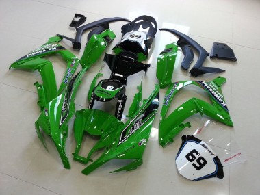 Best 2011-2015 Green Kawasaki ZX10R Moto Fairings