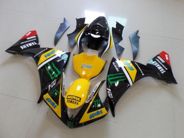 Best 2012-2014 Yellow Black Monster Yamaha YZF R1 Replacement Fairings
