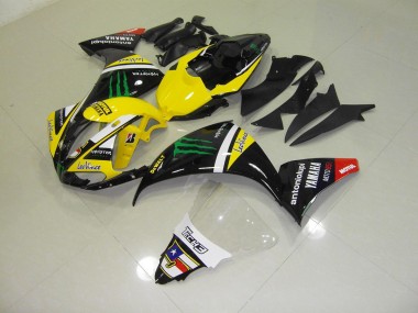 Best 2012-2014 Yellow Monster Yamaha YZF R1 Motorcycle Fairings Kit