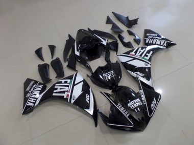 Best 2012-2014 Black White Fiat Yamaha YZF R1 Motorcycle Fairings