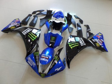 Best 2012-2014 Blue Black Monster Yamaha YZF R1 Motorbike Fairing