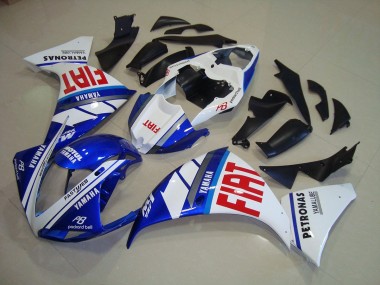 Best 2012-2014 Blue White Fiat Yamaha YZF R1 Bike Fairings