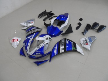 Best 2012-2014 Blue White Yamaha YZF R1 Bike Fairing