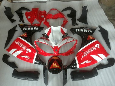 Best 2012-2014 Red White and Black Graphic Yamaha YZF R1 Motorbike Fairing