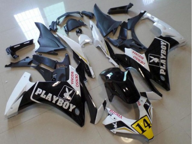 Best 2013-2015 Black Playboy 14 Honda CBR500RR Motorbike Fairing Best 2013-2015 Black Playboy 14 Honda CBR500RR Motorbike Fairing