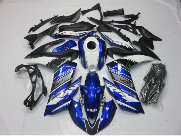 Best 2015-2022 Monster Blue Yamaha YZF R3 Motorcyle Fairings Best 2015-2022 Monster Blue Yamaha YZF R3 Motorcyle Fairings