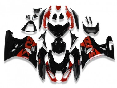 Best 2017-2021 Black Red Suzuki GSXR 1000 Motorcycle Fairings Kit