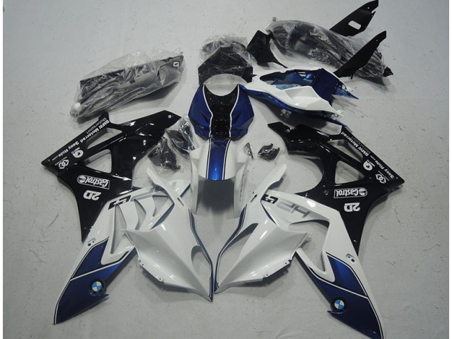Best 2009-2014 White Blue BMW S1000RR Motor Bike Fairings Best 2009-2014 White Blue BMW S1000RR Motor Bike Fairings