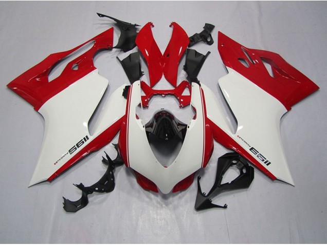 Best 2011-2014 White Red Ducati 1199 Bike Fairings Best 2011-2014 White Red Ducati 1199 Bike Fairings