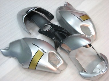 Best 2008-2012 Black Silver Monster Ducati Monster 696 Motorcycle Fairings Kit