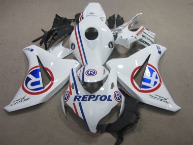Best 2008-2011 White Blue Repsol Honda CBR1000RR Motorbike Fairing