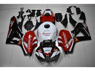 Best 2012-2016 Black White Red Santander Honda CBR1000RR Moto Fairings