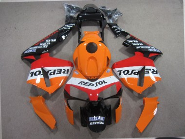 Best 2003-2004 Orange Black Repsol Honda CBR600RR Motorcylce Fairings