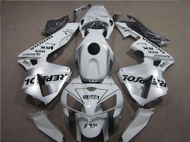 Best 2005-2006 White Black Repsol Honda CBR600RR Motorcyle Fairings Best 2005-2006 White Black Repsol Honda CBR600RR Motorcyle Fairings