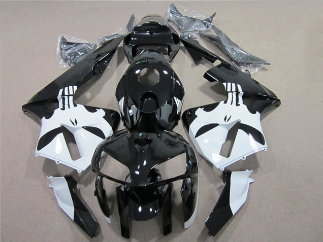 Best 2005-2006 Black White Honda CBR600RR Motorcylce Fairings Best 2005-2006 Black White Honda CBR600RR Motorcylce Fairings