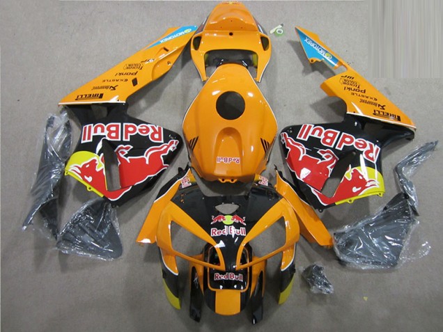 Best 2005-2006 Orange Black Red Bull Honda CBR600RR Motorbike Fairing Best 2005-2006 Orange Black Red Bull Honda CBR600RR Motorbike Fairing