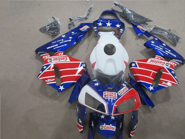 Best 2005-2006 Cycle World Castrol Honda CBR600RR Motorcycle Bodywork Best 2005-2006 Cycle World Castrol Honda CBR600RR Motorcycle Bodywork
