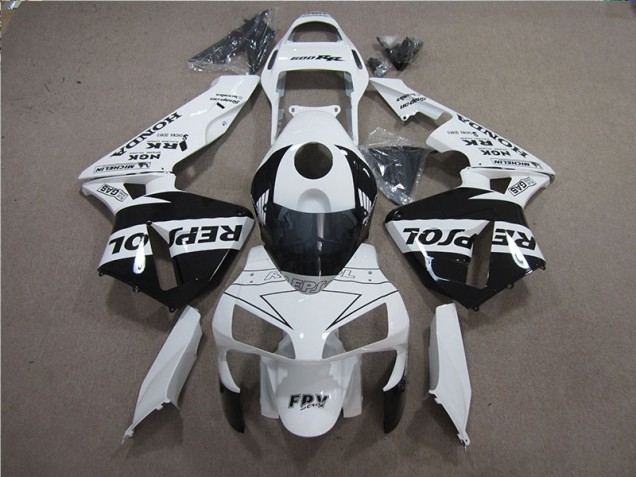 Best 2005-2006 White Black Repsol Honda CBR600RR Motorcylce Fairings Best 2005-2006 White Black Repsol Honda CBR600RR Motorcylce Fairings