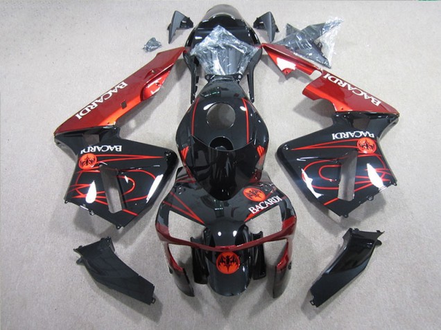 Best 2005-2006 Black Red BACARDI Honda CBR600RR Motorcycle Fairings Best 2005-2006 Black Red BACARDI Honda CBR600RR Motorcycle Fairings