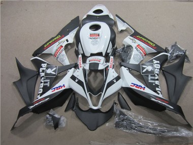 Best 2007-2008 Black White HRC Honda CBR600RR Motorcycle Fairing Kits