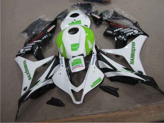 Best 2007-2008 White Green Hannspree Honda CBR600RR Bike Fairings Best 2007-2008 White Green Hannspree Honda CBR600RR Bike Fairings