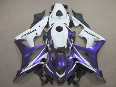 Best 2007-2008 Purple White Honda CBR600RR Motor Bike Fairings