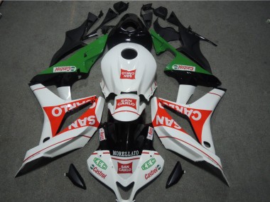 Best 2007-2008 White Red MORELLATO San Carlo Honda CBR600RR Bike Fairing Kit