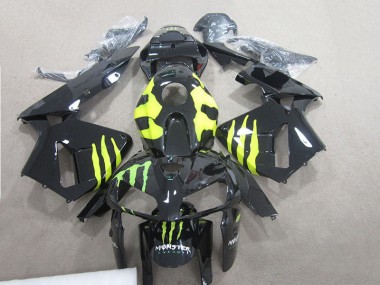 Best 2007-2008 Black Monster Green Honda CBR600RR Motorcylce Fairings