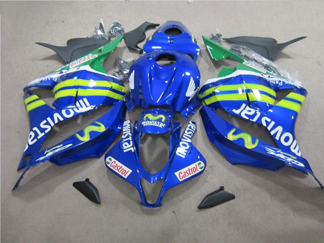 Best 2009-2012 Blue White Movistar Honda CBR600RR Bike Fairings Best 2009-2012 Blue White Movistar Honda CBR600RR Bike Fairings