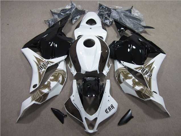 Best 2009-2012 Black White Honda CBR600RR Bike Fairing Kit Best 2009-2012 Black White Honda CBR600RR Bike Fairing Kit