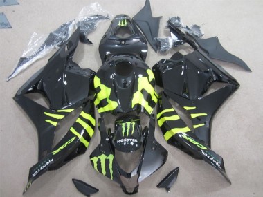 Best 2009-2012 Black Green Monster Honda CBR600RR Motorcycle Fairing