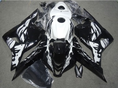 Best 2009-2012 Black White Honda CBR600RR Bike Fairing