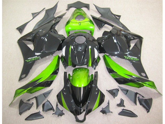 Best 2009-2012 Black Green Honda CBR600RR Bike Fairing Kit Best 2009-2012 Black Green Honda CBR600RR Bike Fairing Kit