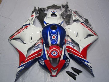 Best 2009-2012 White Blue Red Honda CBR600RR Bike Fairings