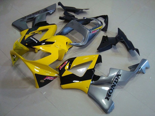 Best 2000-2001 Yellow Silver Honda CBR900RR 929 Motorcycle Fairing Best 2000-2001 Yellow Silver Honda CBR900RR 929 Motorcycle Fairing