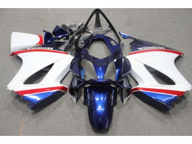 Best 2002-2013 Blue White Honda VFR800 Motorcycle Fairings