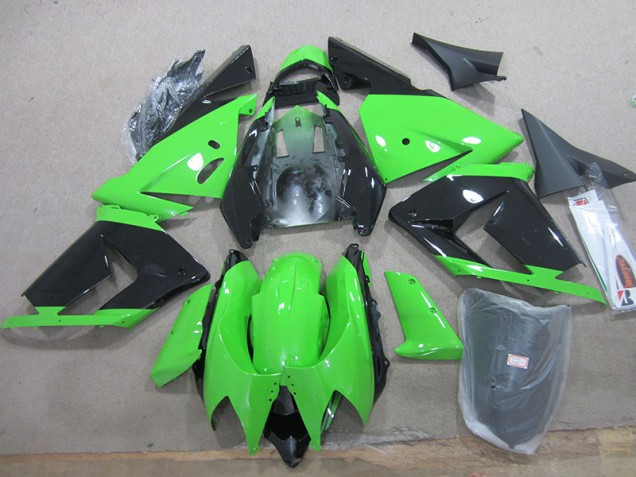 Best 2003-2005 Black Green Kawasaki ZX10R Moto Fairings Best 2003-2005 Black Green Kawasaki ZX10R Moto Fairings