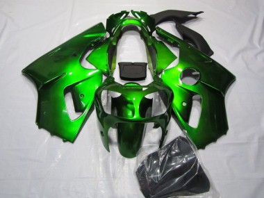 Best 2000-2001 Green Kawasaki ZX12R Motorcycle Fairings Kit