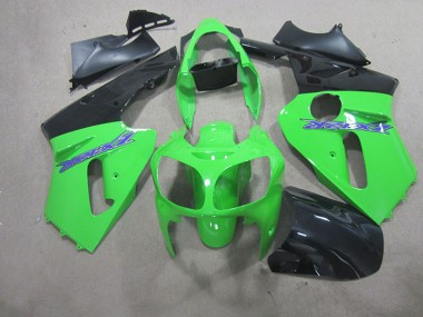 Best 2000-2001 Green Kawasaki ZX12R Motorcycle Fairing Kits