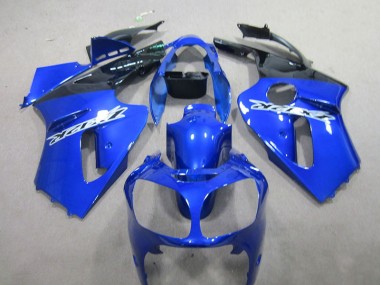 Best 2000-2001 Blue Kawasaki ZX12R Motorbike Fairing