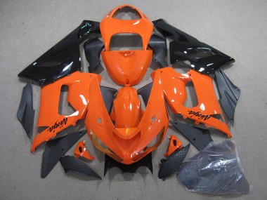 Best 2005-2006 Orange Black Ninja Kawasaki ZX6R Bike Fairing