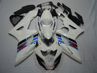 Best 2005-2006 White Blue Suzuki GSXR1000 Motorcycle Fairing Kits