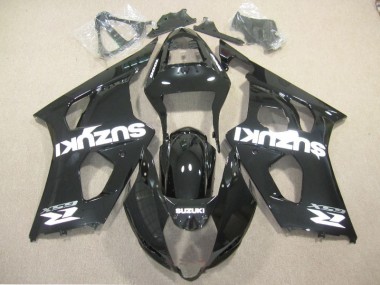 Best 2003-2004 Black White Decal Suzuki GSXR1000 Motor Bike Fairings