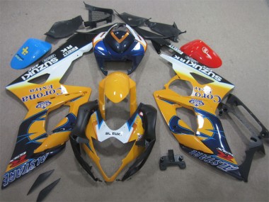 Best 2005-2006 Yellow Blue Corona Extra Suzuki GSXR1000 Moto Fairings