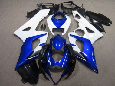 Best 2005-2006 Blue White Suzuki GSXR1000 Motorcylce Fairings