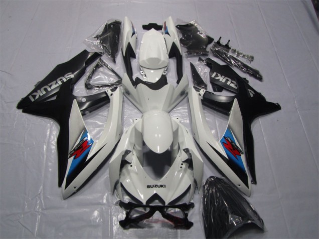 Best 2007-2008 White Black Suzuki GSXR1000 Motor Bike Fairings Best 2007-2008 White Black Suzuki GSXR1000 Motor Bike Fairings
