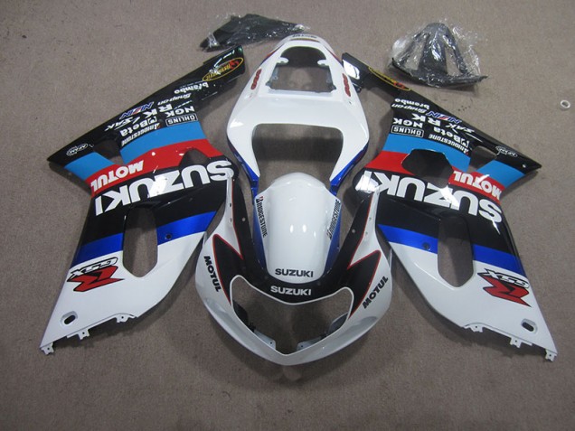 Best 2001-2003 White Blue Motul Suzuki GSXR600 Replacement Motorcycle Fairings Best 2001-2003 White Blue Motul Suzuki GSXR600 Replacement Motorcycle Fairings