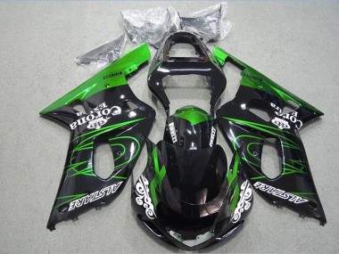 Best 2001-2003 Black Green Corona Extra Suzuki GSXR600 Motorcycle Fairing Kits